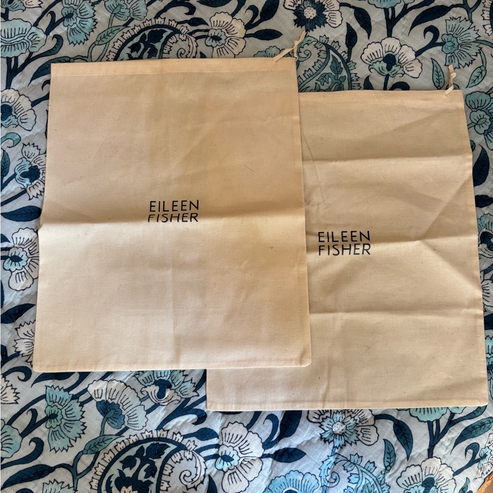 Eileen Fisher Cream Canvas Bag